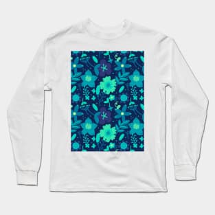 Flower Pattern F Type Long Sleeve T-Shirt